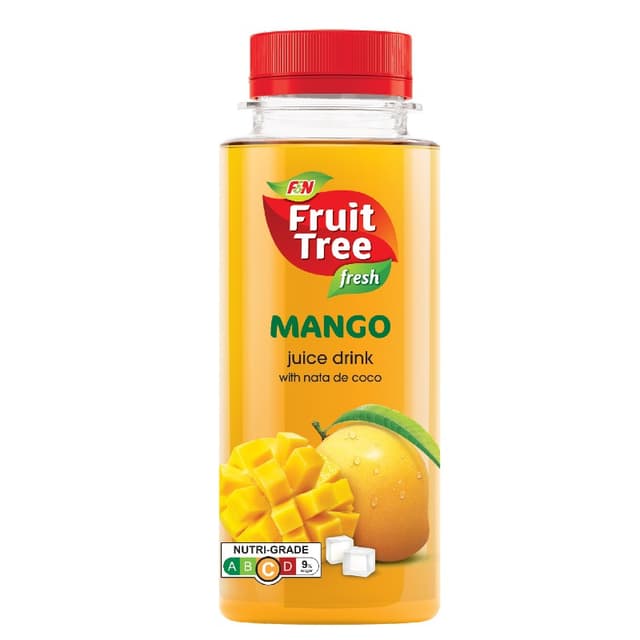 F&N Fruit Tree PET Mango With Nata De Coco, 200ml