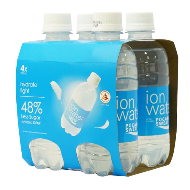 Pocari Ion Water Less Sugar, 4x350ml