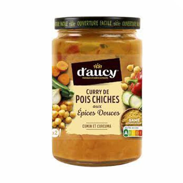 D'Aucy Chickpeas Curry Sauce, 380g