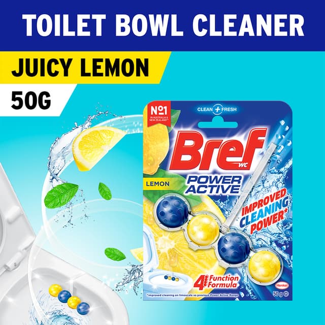 Bref Power Active Toilet Bowl Cleaner Lemon 50g