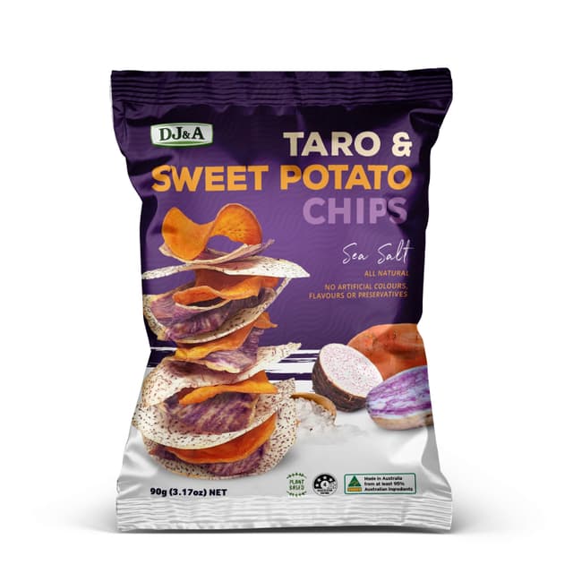 DJ&A Taro & Sweet Potato Chips, 90g