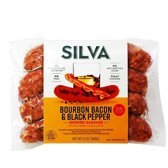 Silva Bacon & Blackpepper Pork Sausage 340g