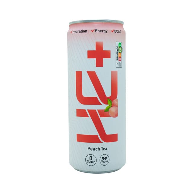 He+ Peach Tea Zero Sugar Can, 320ml