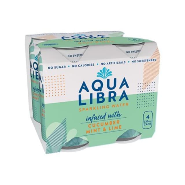 Aqua Libra Cucumber / Mint / Lime, 4x330ml