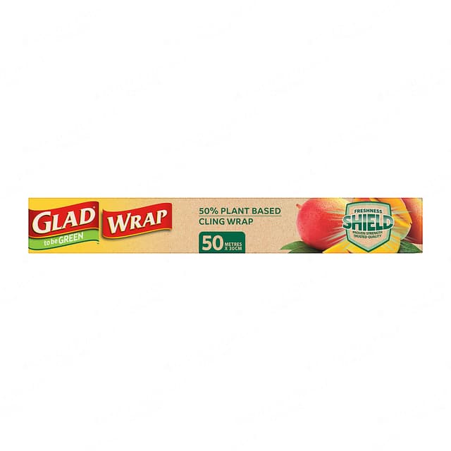 Glad Green Plastic Bag Cling Wrap 50m