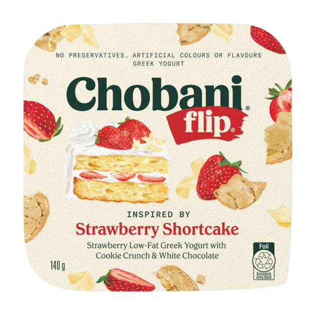 Chobani Strawberry Shortcake Flip 140g