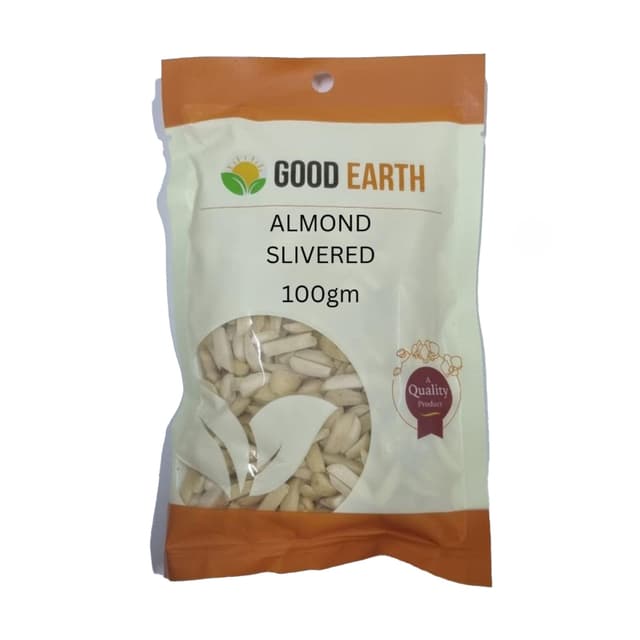 Good Earth Almond Silvered, 100g