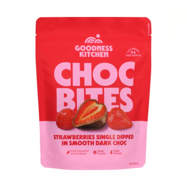 Goodness Kitchen Chocolate Bites Strawberry 200g