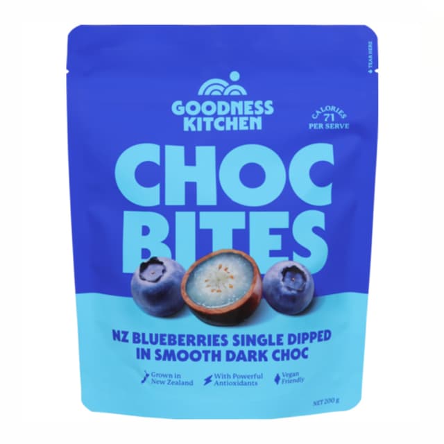 Goodness Kitchen Chocolate Bite Blueberry 200g