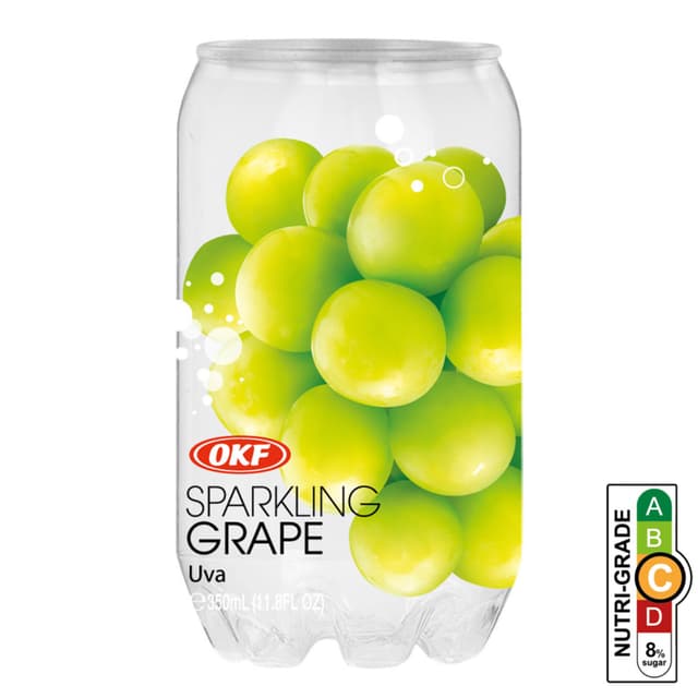 Okf Sparkling Zero Sugar White Grape, 350ml