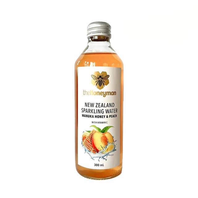 Thehoneyman Sparkling Water Manuka Honey & Peach, 300ml