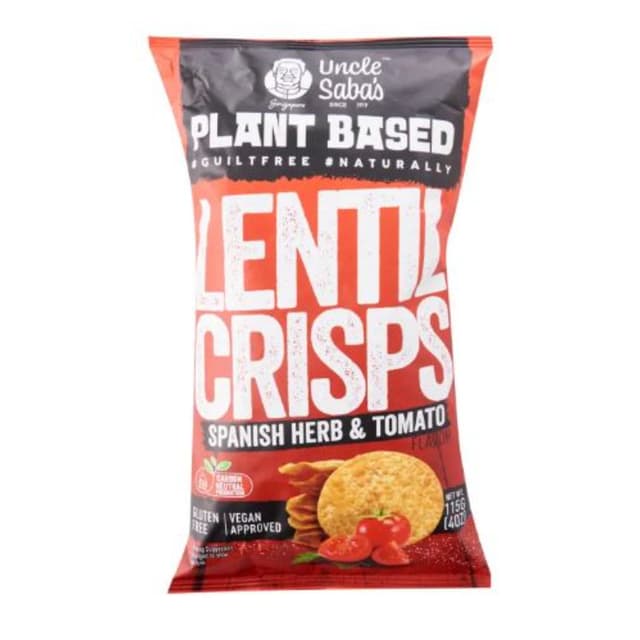 Uncle Saba'S Plant Based Chickpeas Nachos Spanish Herb & Tomato, 115g