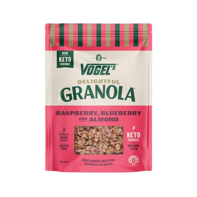 Vogel'S Granola Raspberry Blueberry & Almond, 360g