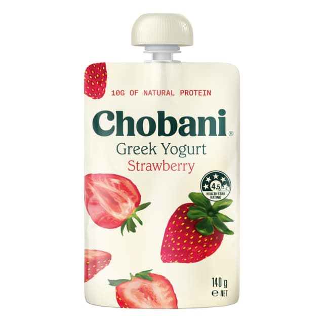 Chobani Strawberry Pouch Yoghurt 140g