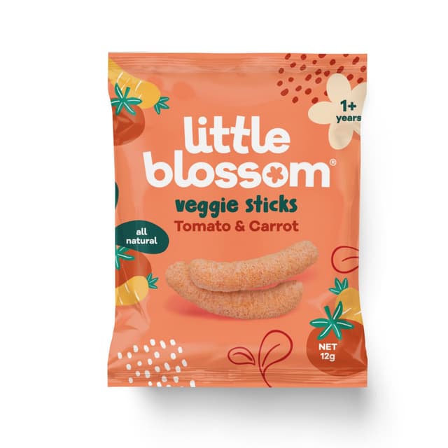 Little Blossom Veggie Sticks Tomoto & Carrot 12g