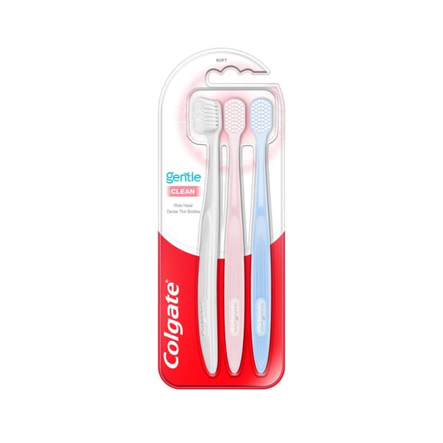 Colgate Gentle Clean Toothbrush 3s