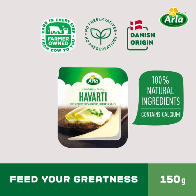 Arla Havarti Cheese Slices 150g