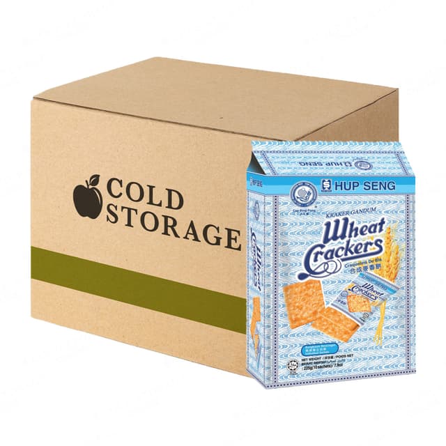 Hup Seng Hi Fibre Wholemeal Cracker 12x225g