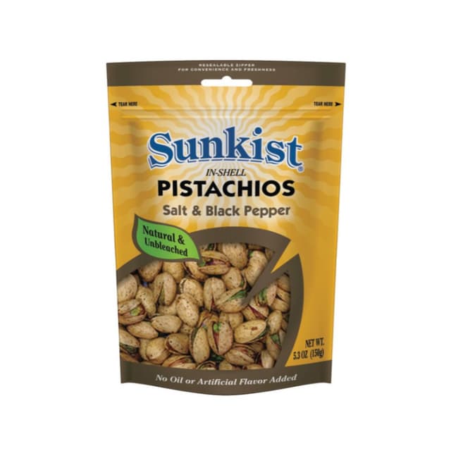 Sunkist Salt & Pepper Pistachios, 150g