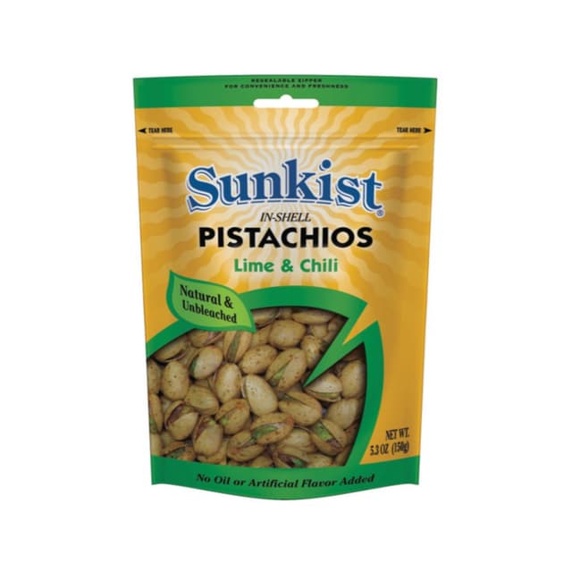 Sunkist Lime & Chili Pistachios, 150g