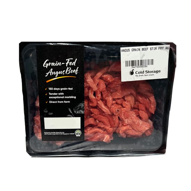 Angus Grain Beef Stir Fry Australia 500g