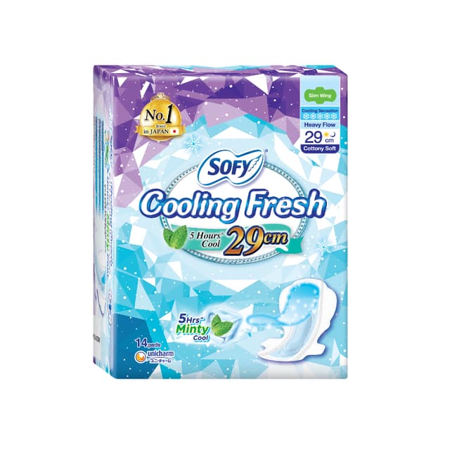 Sofy Cooling Fresh Slim Wing 29cm 14s