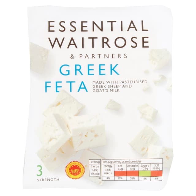 Waitrose Essential Greek Feta Strength 3 200g