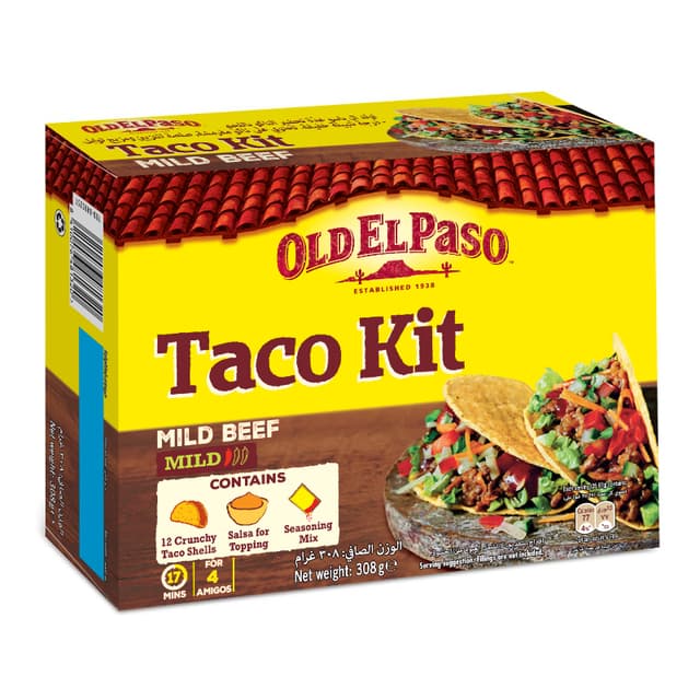 Old El Paso Mild Beef Taco Kit 308g