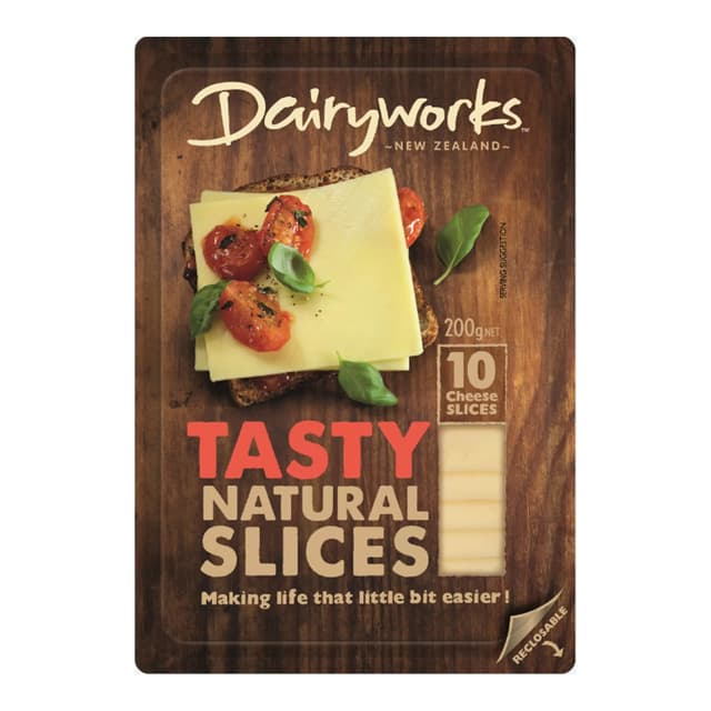 Dairyworks Tasty Natural Slice, 200g