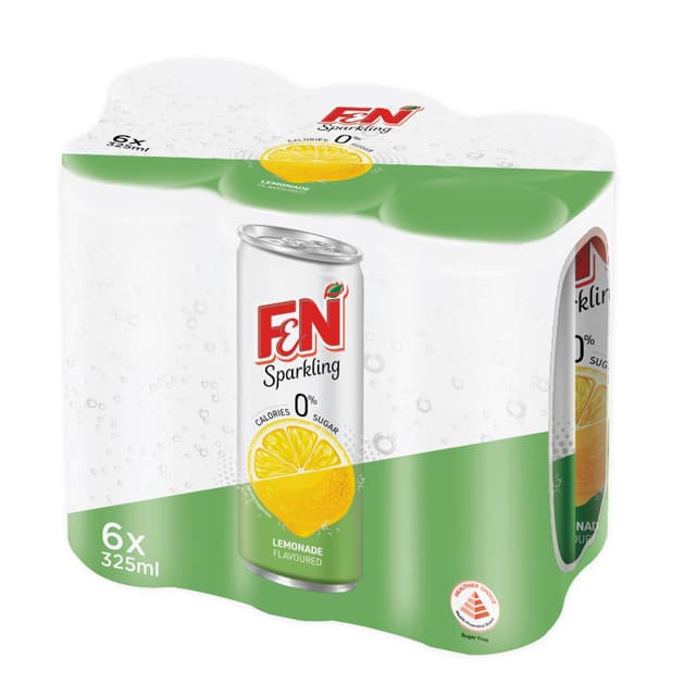 F&N Sparkling Zero Lemonade Can 6s 325ml