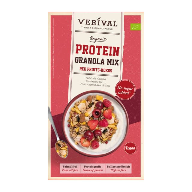 Verival Protein Granola Mix Red Fruit Coconut 300g