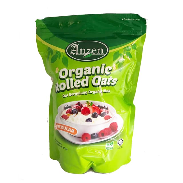 Anzen Organic Rolled Oat Regular 500g