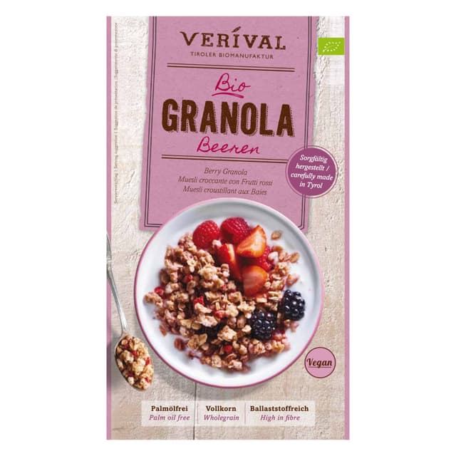 Verival Berry Crunchy Granola 375g
