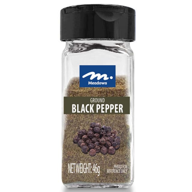 Meadows Ground Black Pepper 46g