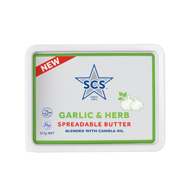 Scs Garlic Spreadable 227g