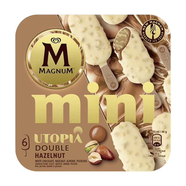 Magnum Mini Double Hazelnut 6 x 55ml