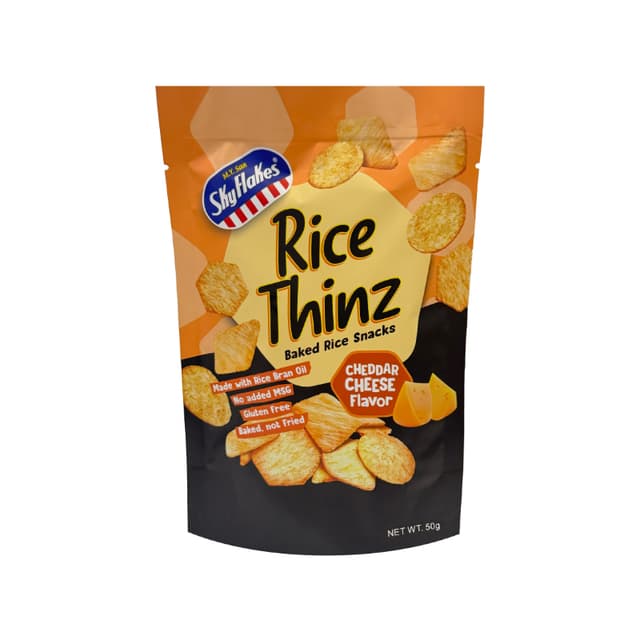 Skyflakes Rice Thinz Cheddar Cheese 50g