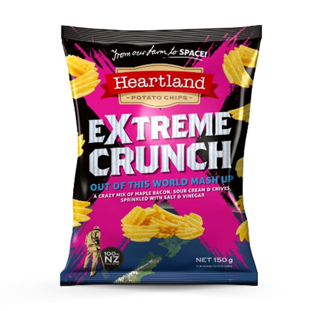 Heartland Kettle Waves Extreme Crunch Mash Up 150g