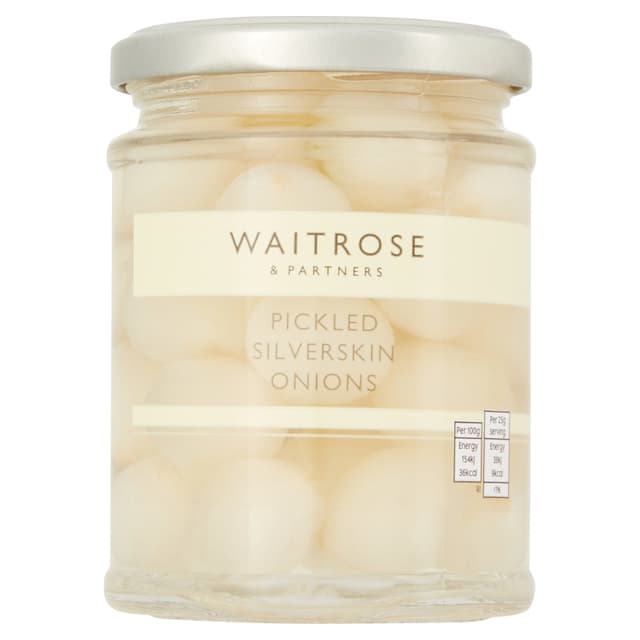 Waitrose Onion Pickled Silverskin 280g