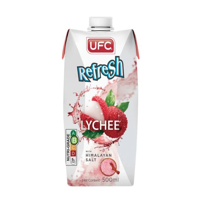 Ufc Refresh Lychee With Himalayan Salt 500ml