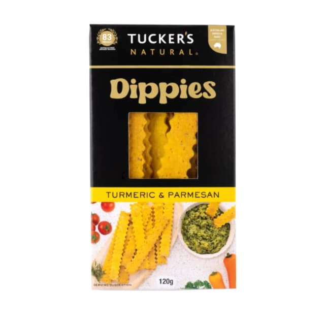 Tucker's Dippies Tumeric & Parmesan 120g