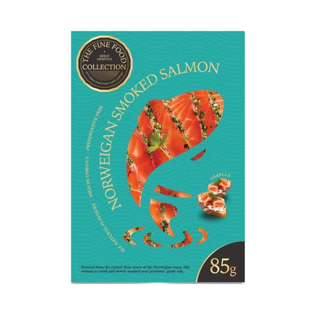 The Fine Food Collection Gravlax Smoked Salmon 85g