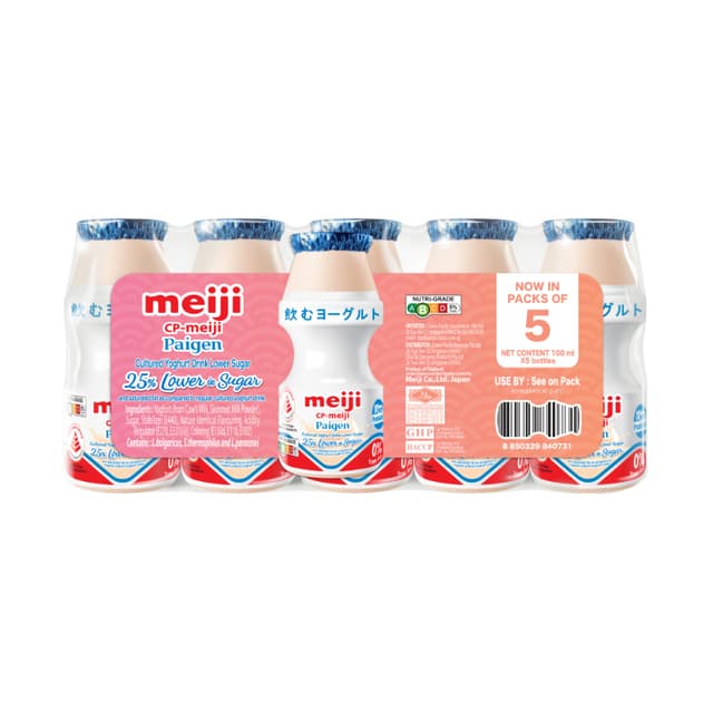 Meiji Paigen Less Sugar 5s x 100ml