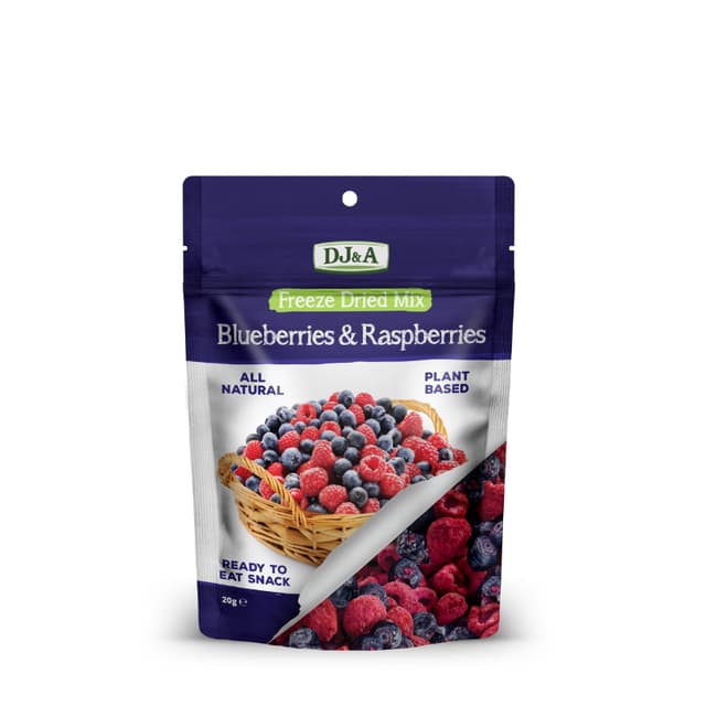 Dj&A Freeze Blueberry Raspberries 20g