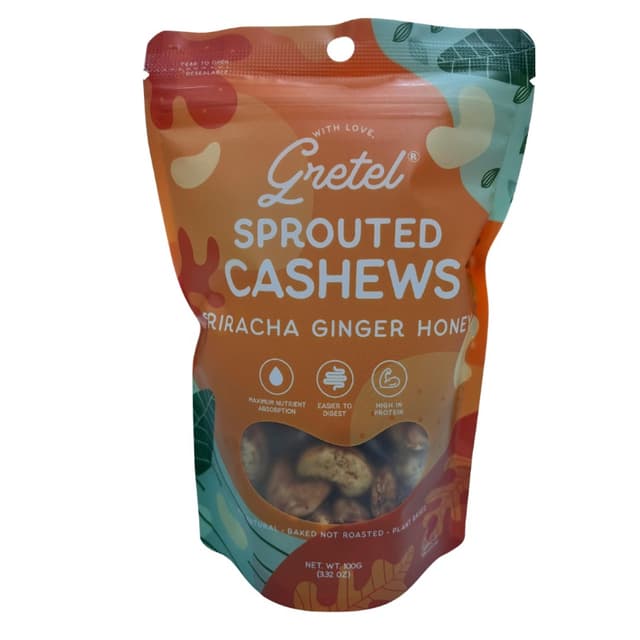 Gretel Cashews Sriracha Ginger 100g