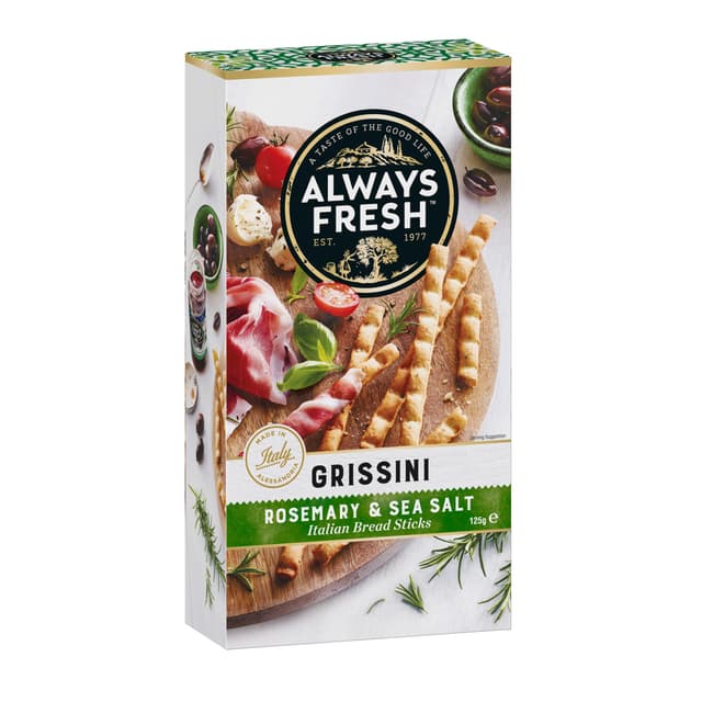 Always Fresh Breadsticks Sesame & Sea Salt 125g