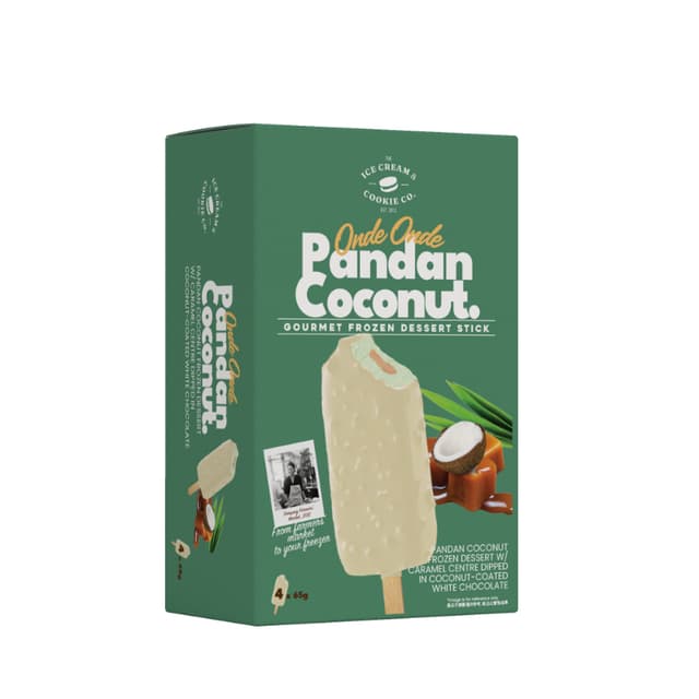 The Ice Cream & Cookies Co Pandan Coconut 65g