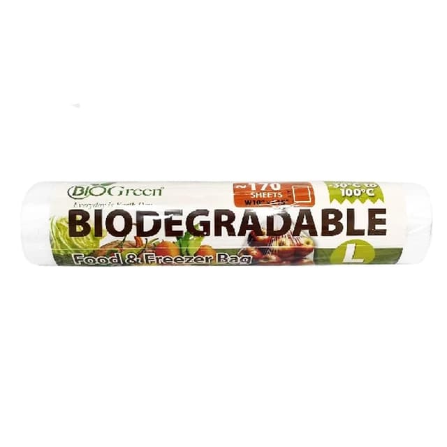 Biogreen Biodegradable Food & Freezer Bag L 10x15