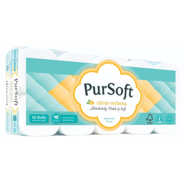 Pursoft Bathroom Citrus Verbena 4Ply 180s