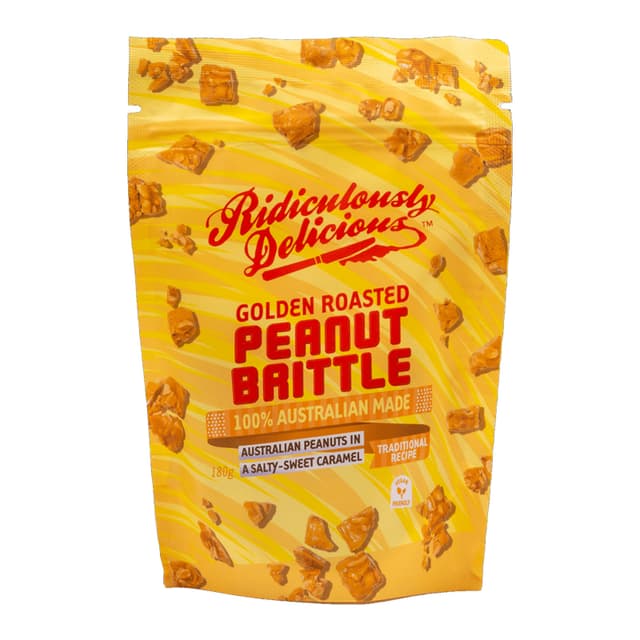 Ridiculously Delicious Golden Roasted Peanut Brittle 80g